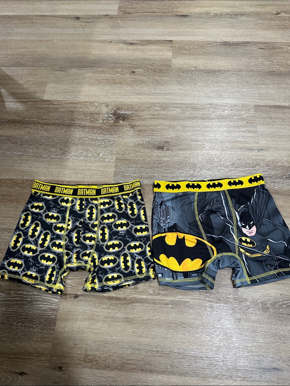 Batman Boys Black & Yellow Boxer Briefs - 2 Pack